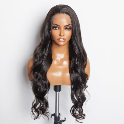 150% Density 13x6 Parting Max Glueless Lace Wigs 3D Cap Pre-bleached Lace Front Wig Body Wave