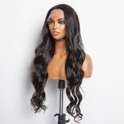 150% Density 13x6 Parting Max Glueless Lace Wigs 3D Cap Pre-bleached Lace Front Wig Body Wave