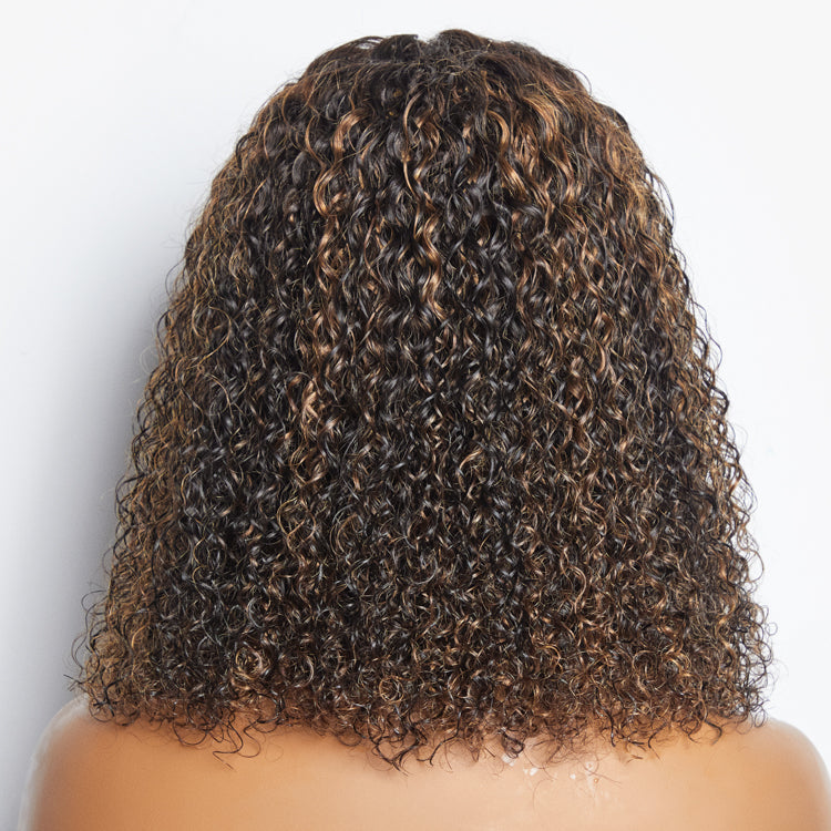 150% Density 5x5 Closure Lace Wig Kinky Curly 14 inch