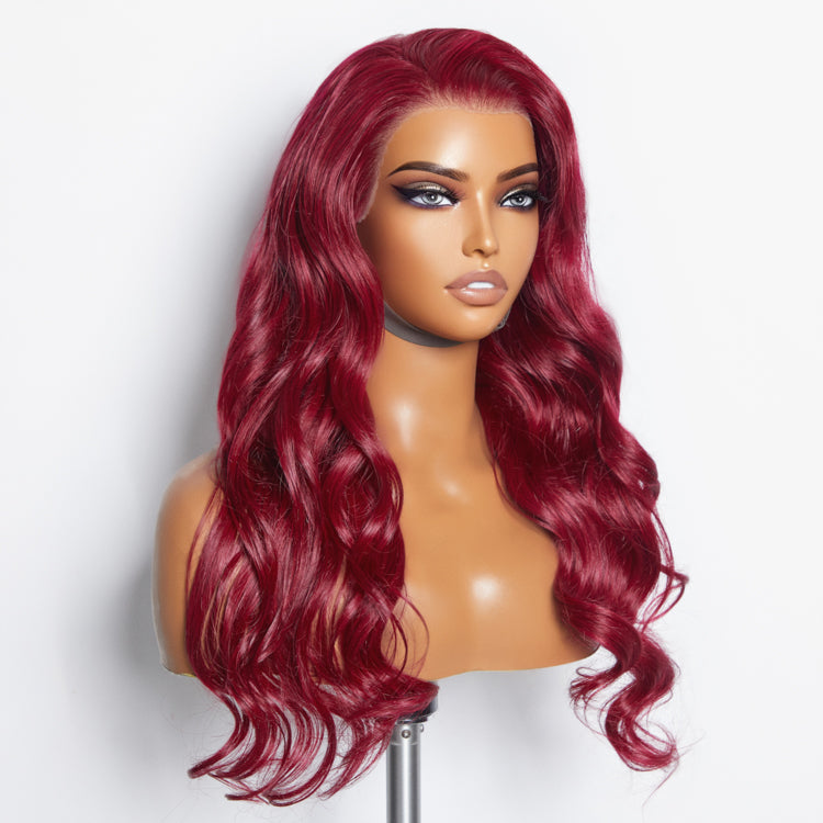 150% Density 13x4 Pre-Plucked Free Part Lace Frontal Wig Body Wave 24 Inches 99J