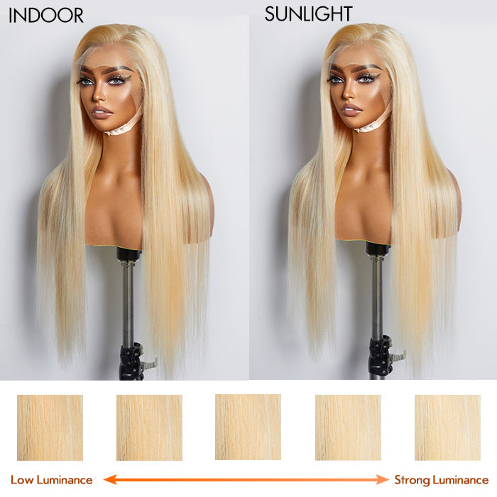 150% Density 13x4 Pre-Plucked Lace Frontal Wig Straight #613