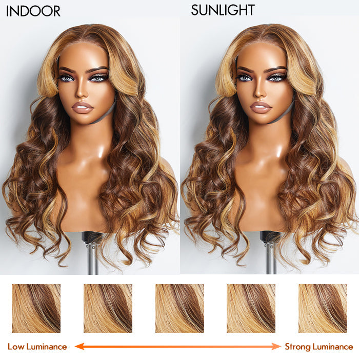 Wear and Go Glueless 150% Density 5x5 Lace Closure Wig #4/27 Body Wave