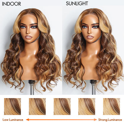 Wear and Go Glueless 150% Density 5x5 Lace Closure Wig #4/27 Body Wave