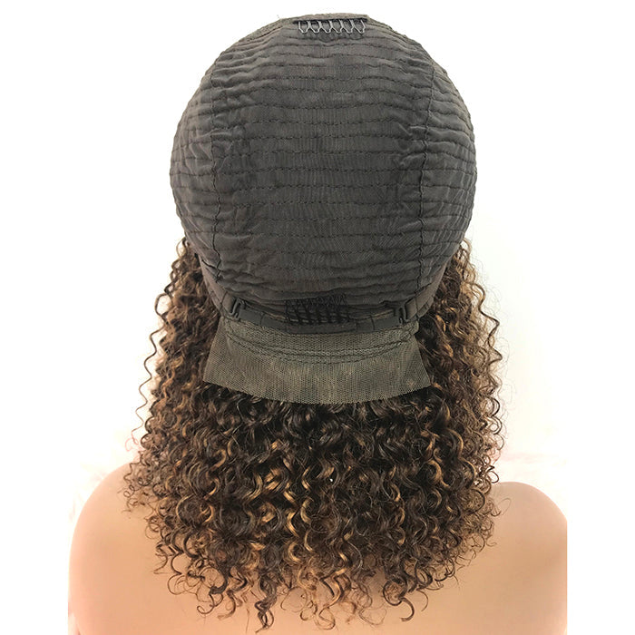 150% Density 5x5 Closure Lace Wig Kinky Curly 14 inch