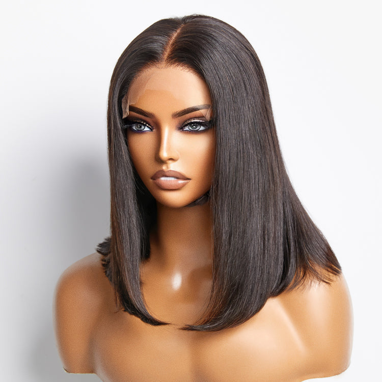 150% Density 5x5 Glueless Lace Closure Bob Wig Straight