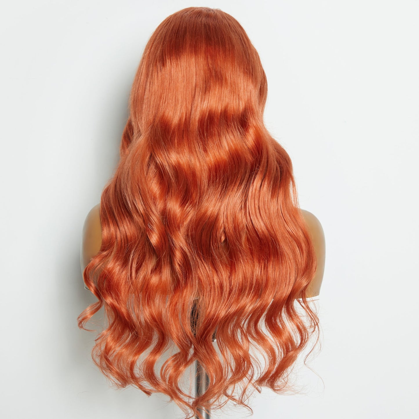 150% Density 13x4 Pre-Plucked Free Part Lace Frontal Wig Body Wave 24 Inches Ginger