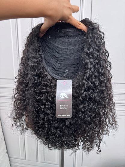 Wear and Go 180% Density Half Wig Messy Curly
