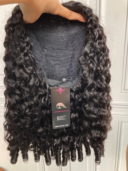 Wear and Go 180% Density Half Wig Burmese Curly