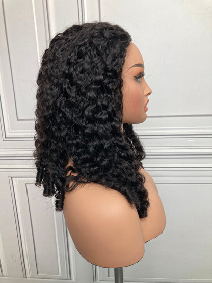 Wear and Go 180% Density Half Wig Burmese Curly