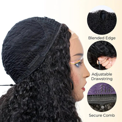 Wear and Go 180% Density Half Wig Burmese Curly