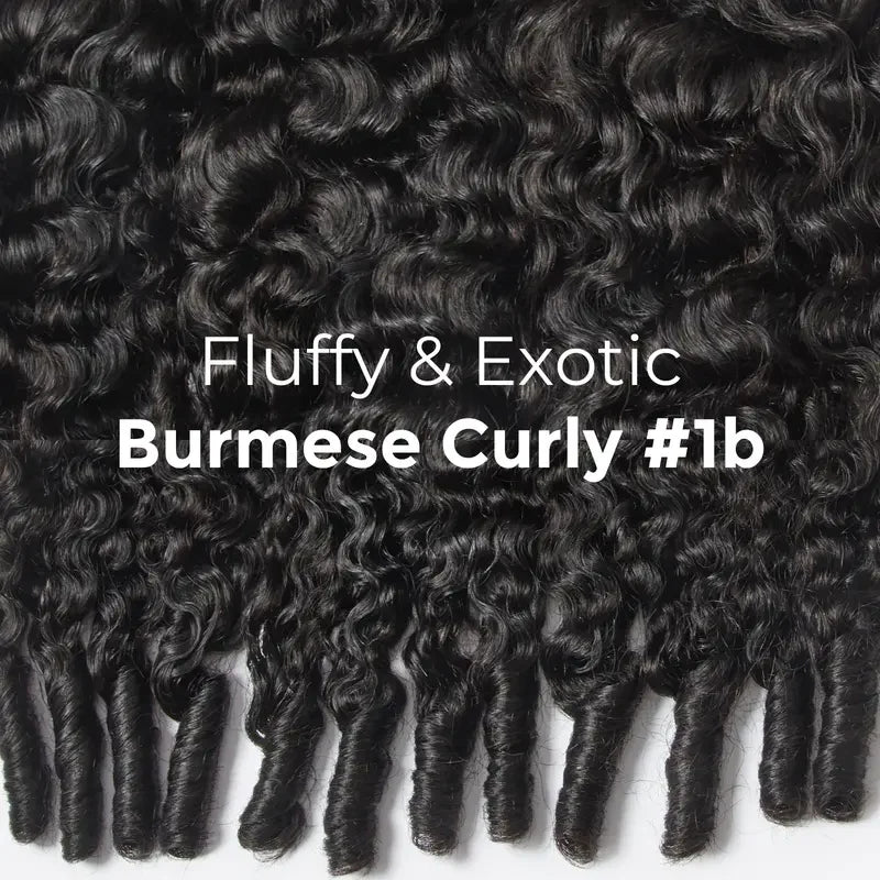 Wear and Go 180% Density Half Wig Burmese Curly