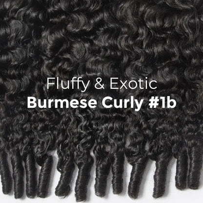 Wear and Go 180% Density Half Wig Burmese Curly