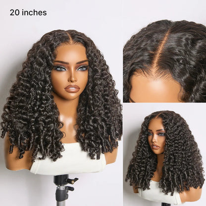 150% Density 13x6 Glueless 3D Cap Pre-bleached Lace Frontal Wig Burmese Curly