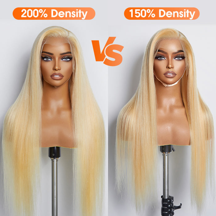 150% Density 13x4 Pre-Plucked Lace Frontal Wig Straight #613