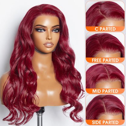 150% Density 13x4 Pre-Plucked Free Part Lace Frontal Wig Body Wave 24 Inches 99J