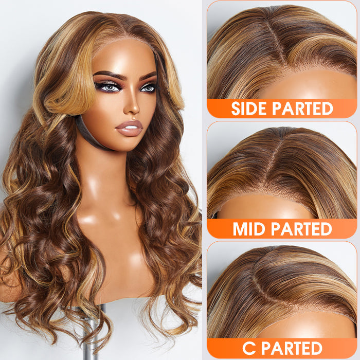 Wear and Go Glueless 150% Density 5x5 Lace Closure Wig #4/27 Body Wave