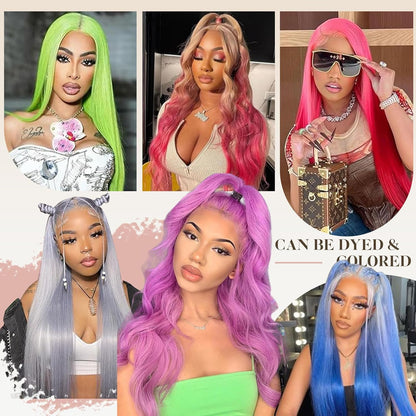 #613 Blonde 13"x4" Straight Transparent Lace Frontal Wigs 200%