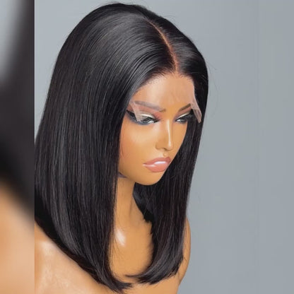 150% Density 5x5 Glueless Lace Closure Bob Wig Straight