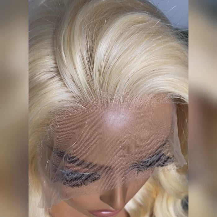 150% Density 13x4 Pre-Plucked Lace Frontal Wig Body Wave #613