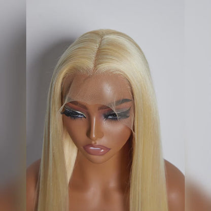150% Density 13x4 Pre-Plucked Lace Frontal Wig Straight #613